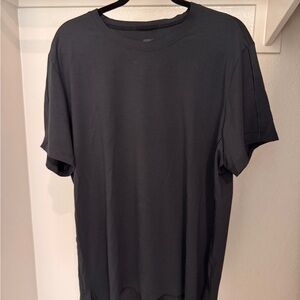 Nike Men's Yoga Dri-FIT Black Iron Grey Short Sleeve Tee